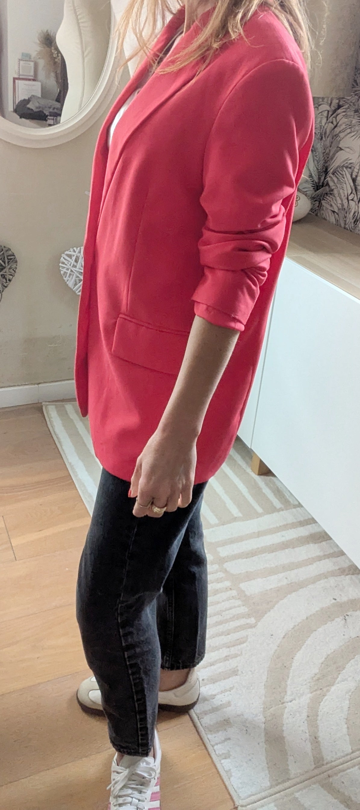 Blazer souple framboise - Stradivarius - 34/36