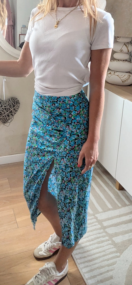 Jupe longue midi fleurie - Pimkie - 32