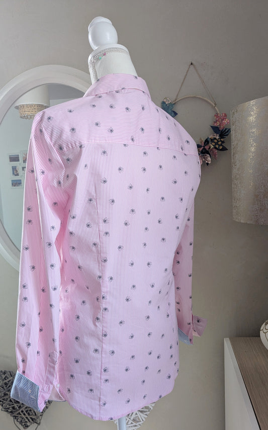 Chemise rayée rose - Bel & Bo - 40