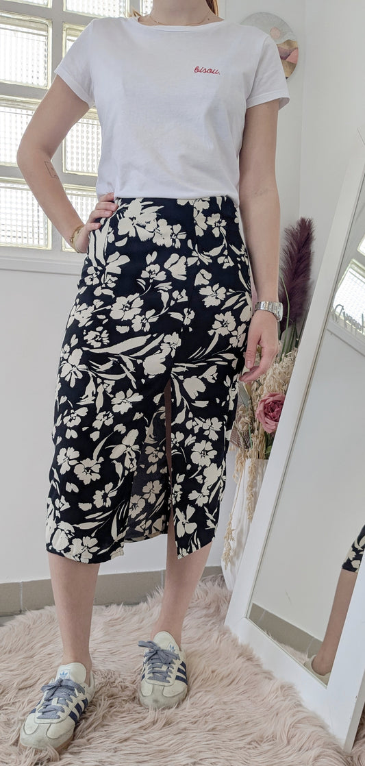 Jupe longue midi fleurie - Etam - 34