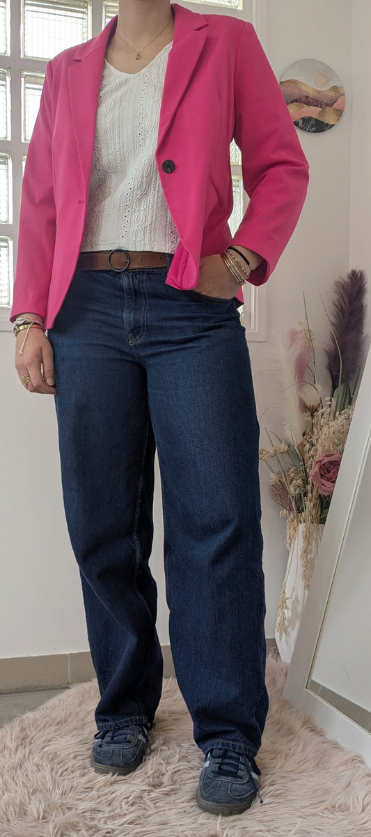 Blouse smokée broderies - Cache-cache - 40