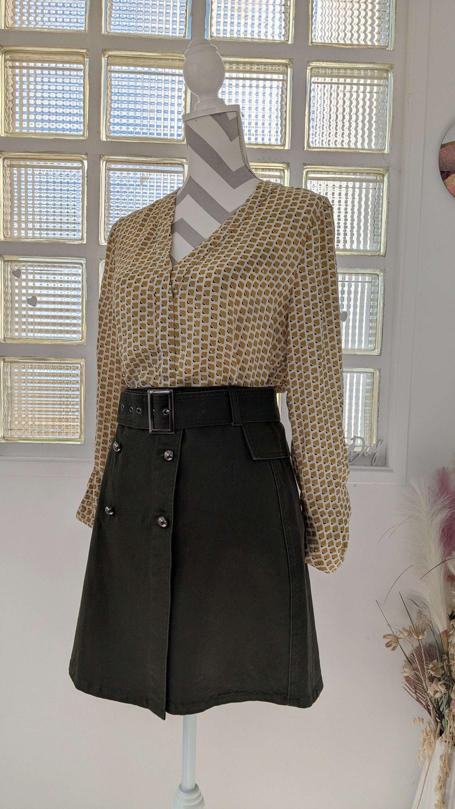 Jupe saharienne kaki - Collection u - 40