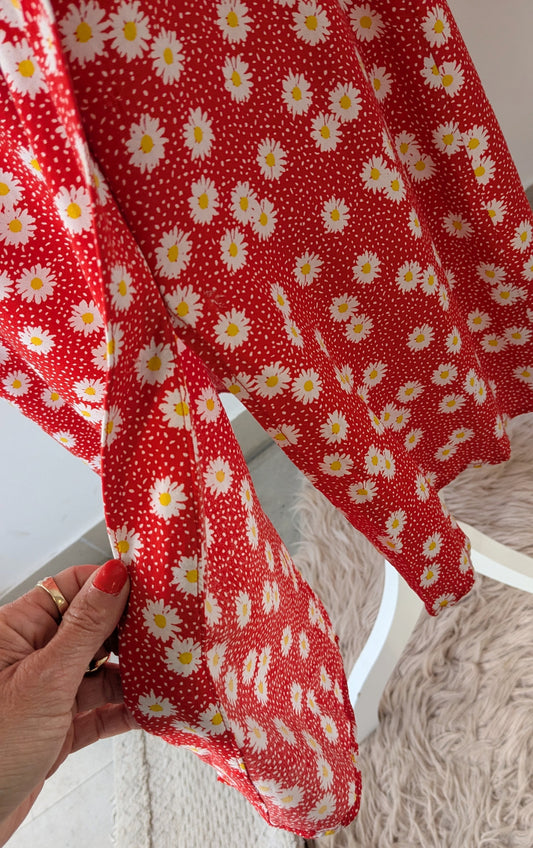 Jupe longue midi marguerites - Camaïeu - 38