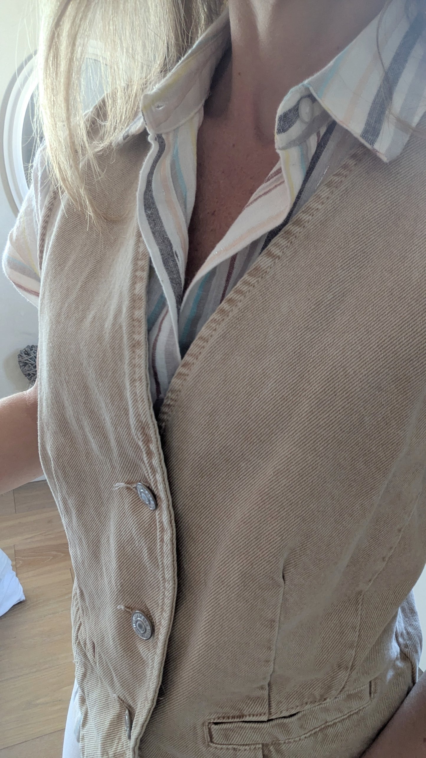 Veste en jeans sans manches - Mango - 34/36