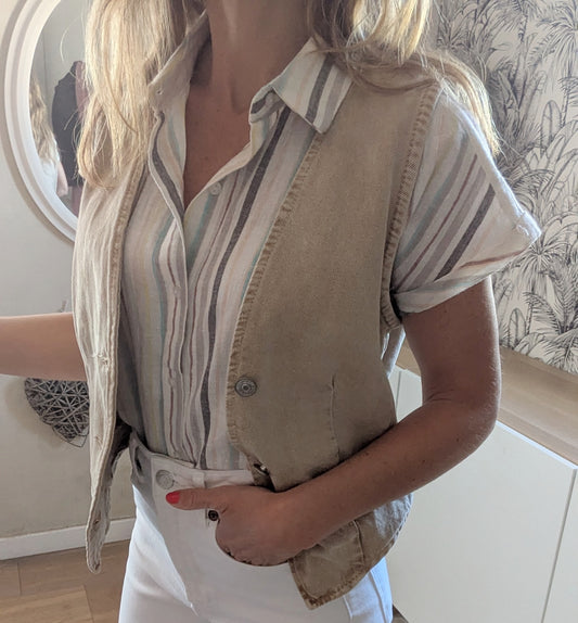 Veste en jeans sans manches - Mango - 34/36