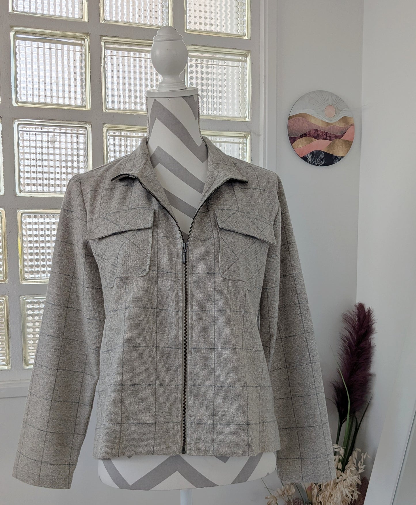 Veste courte carreaux - Capuccini - 36