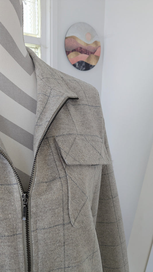 Veste courte carreaux - Capuccini - 36