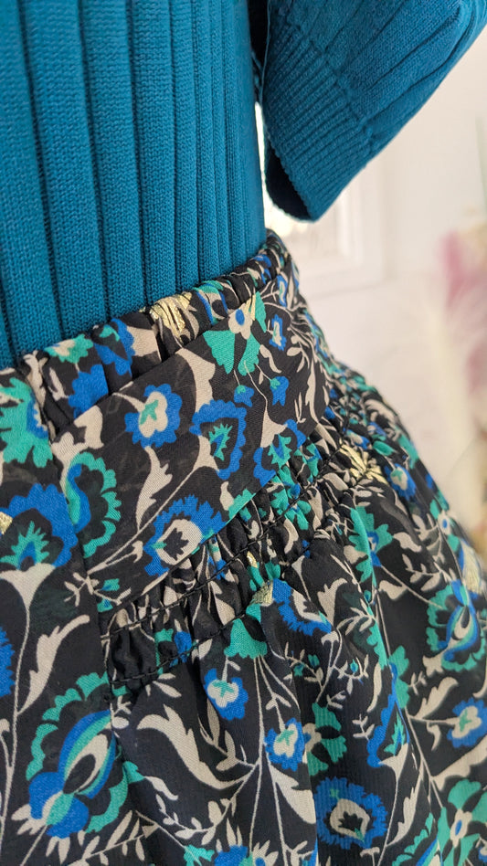 Jupe smokée colorée - Cache-Cache - 38