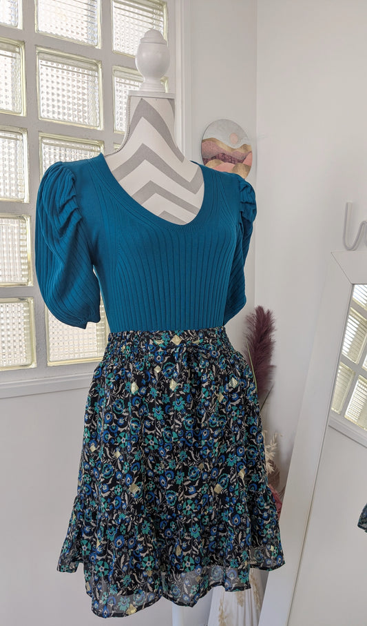 Pull bleu pétrole - Mango - 38