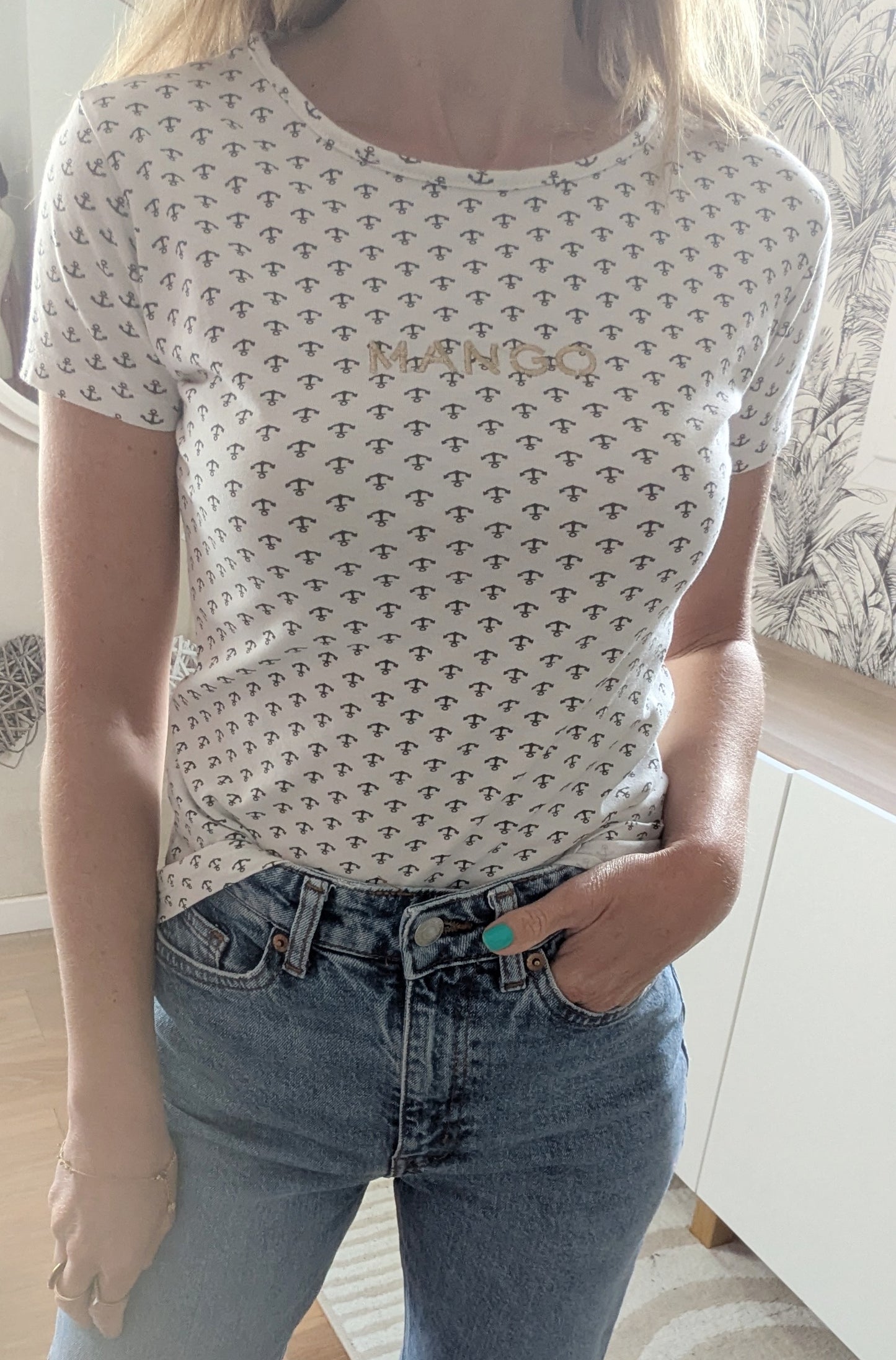 T-shirt marin - Mango - 32/34