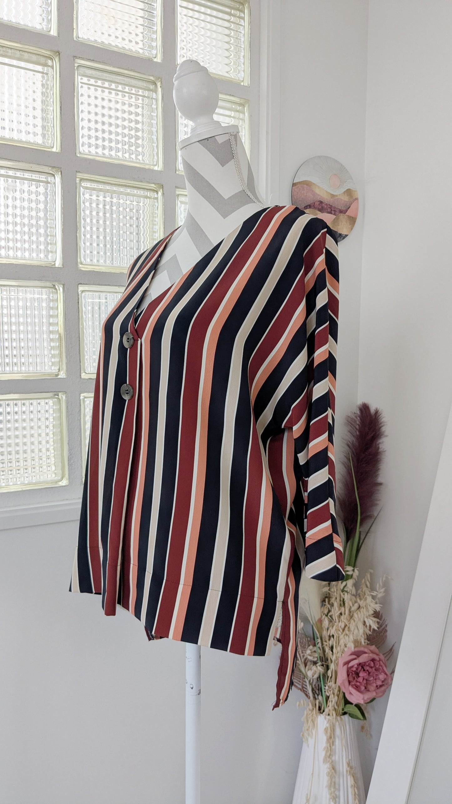 Blouse rayée graphique - Athmosphere - 40