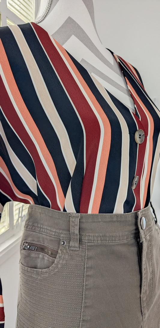 Blouse rayée graphique - Athmosphere - 40