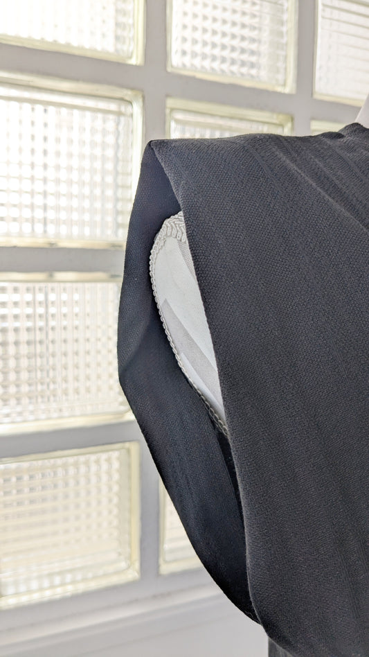 Robe noir smokée structurée - Promod - 36