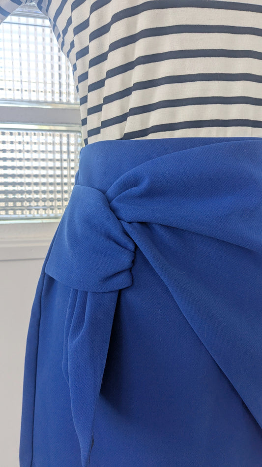 Jupe noeud bleu roi - Zara - 38