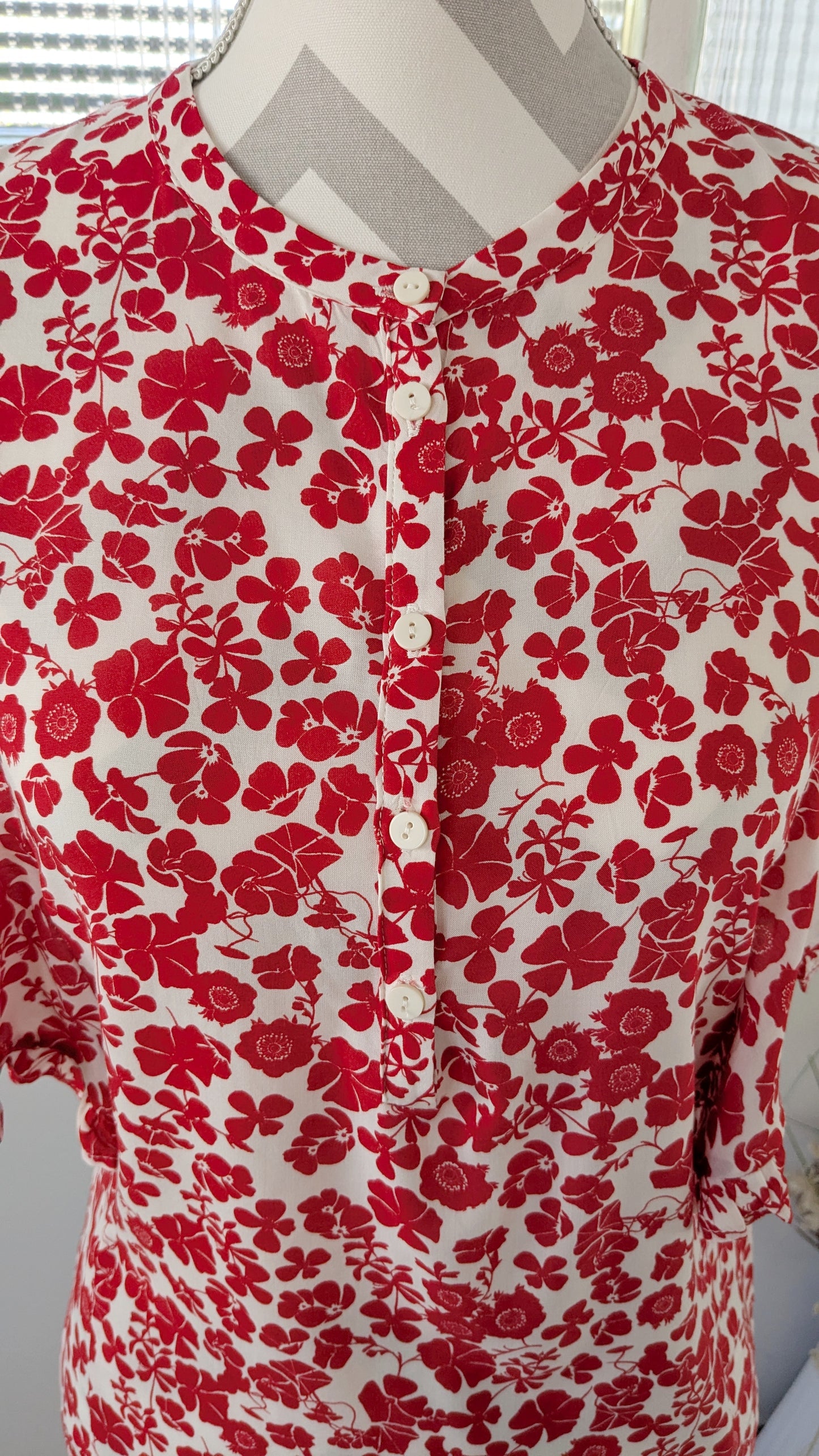 Blouse fleurie volants - C&A - 36/38