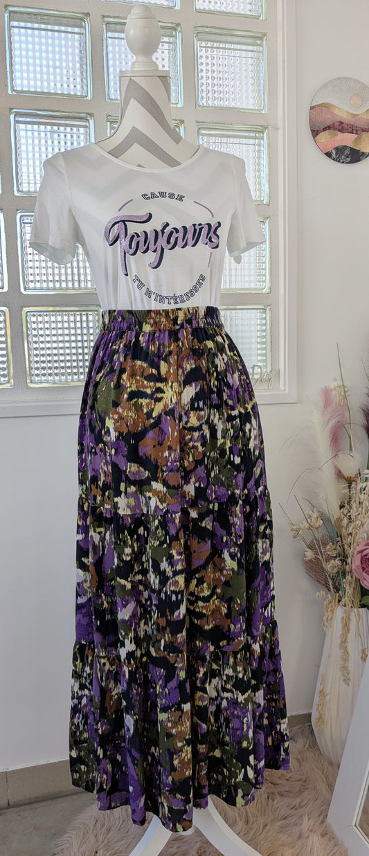 Jupe longue colorée - Promod - 36