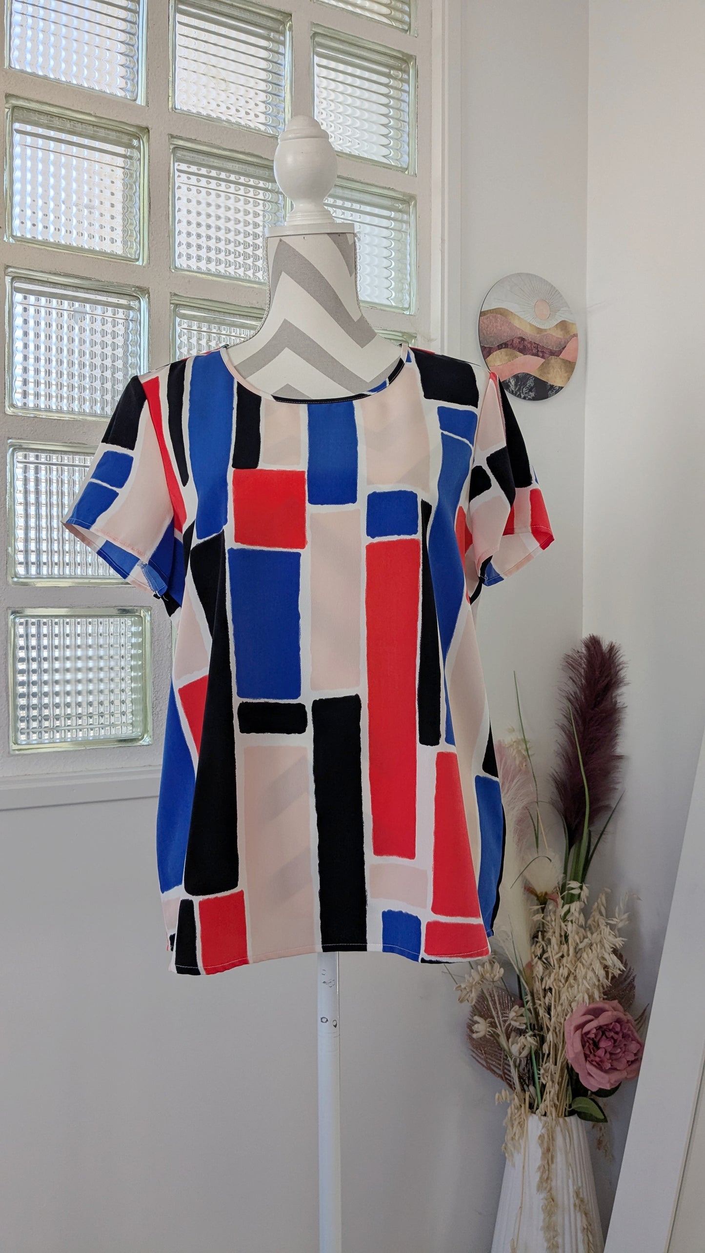 Blouse graphique colorée - Only - 40