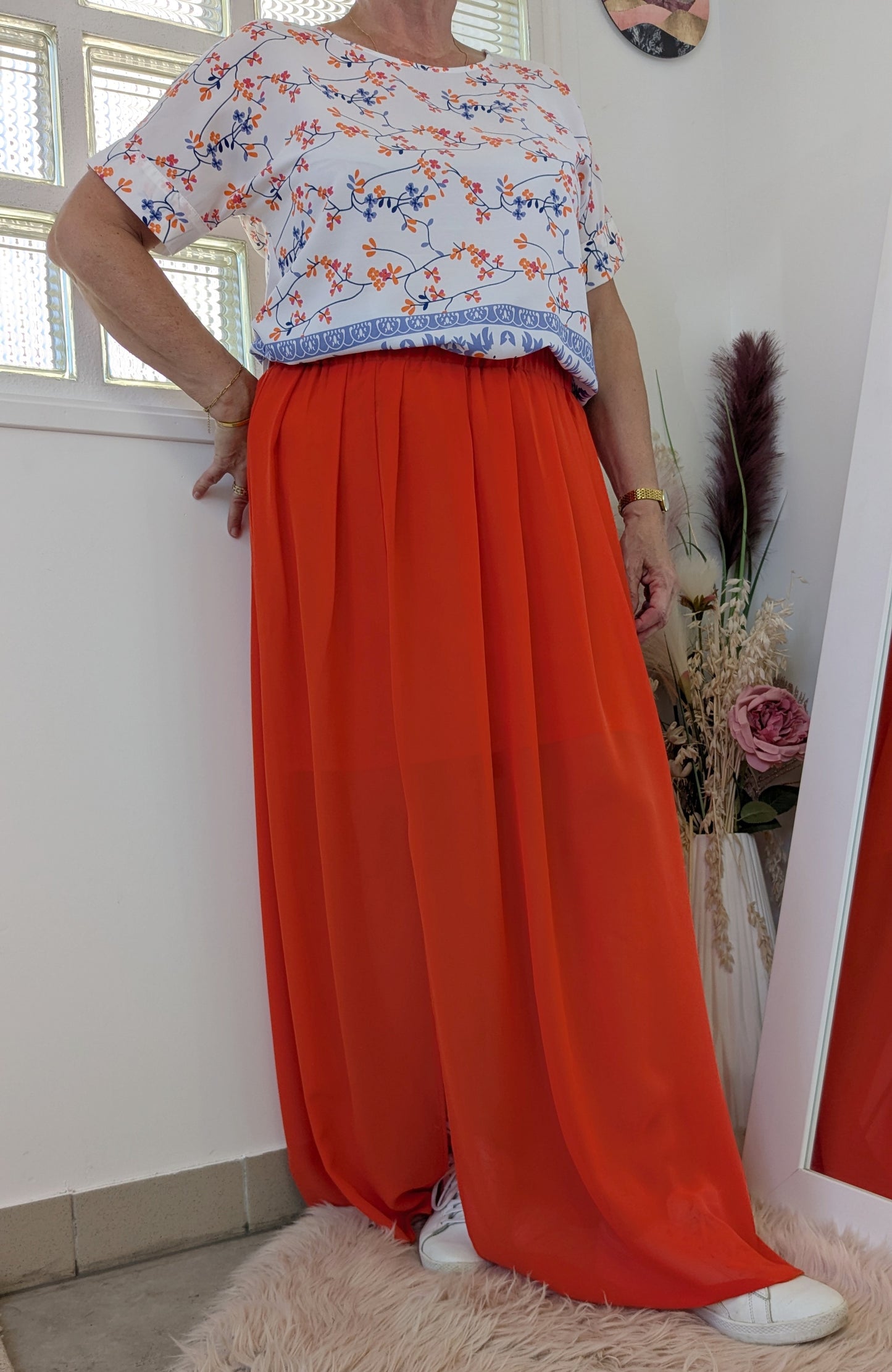 Blouse fleurie colorée - Athmosphere - 42