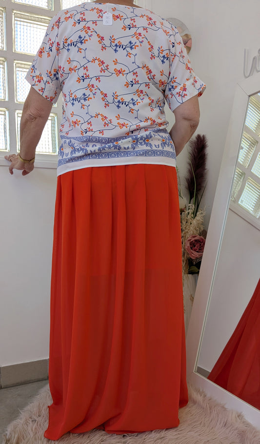 Blouse fleurie colorée - Athmosphere - 42