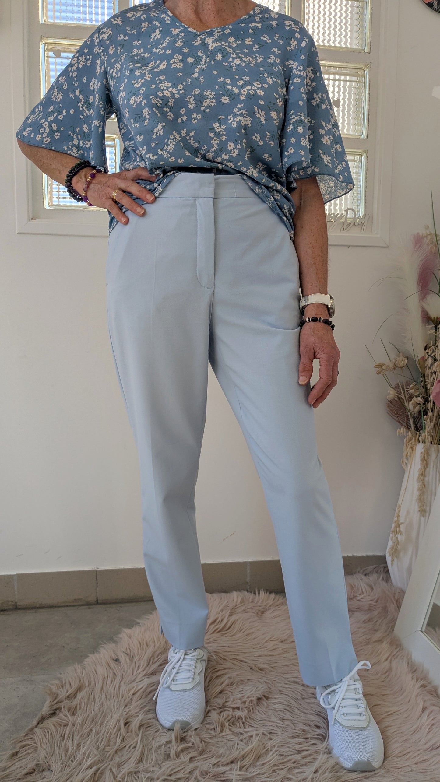 Blouse ciel fleurie - Shein - 34/36