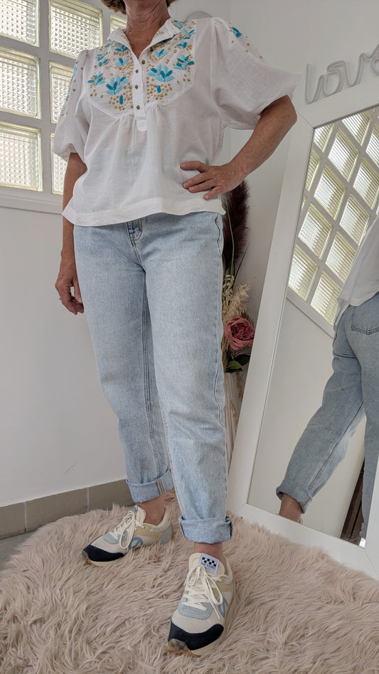 Blouse bohème fleurie - Sfera - 38/40