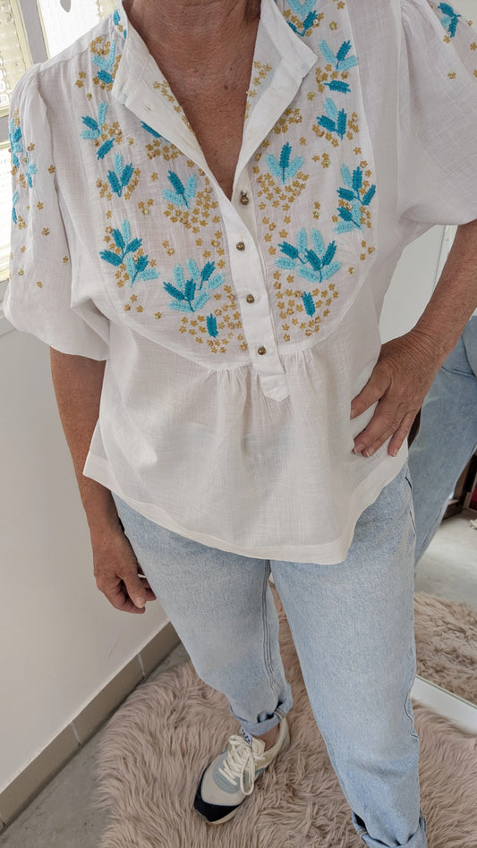 Blouse bohème fleurie - Sfera - 38/40