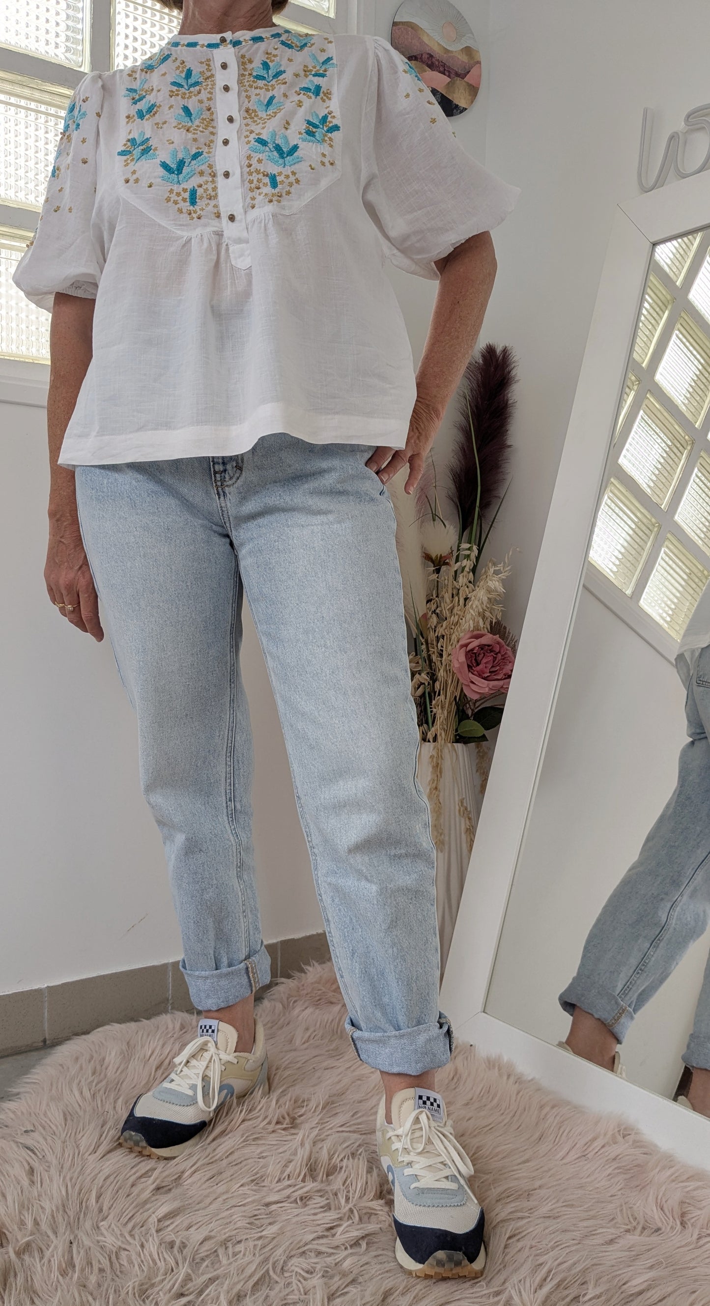 Blouse bohème fleurie - Sfera - 38/40