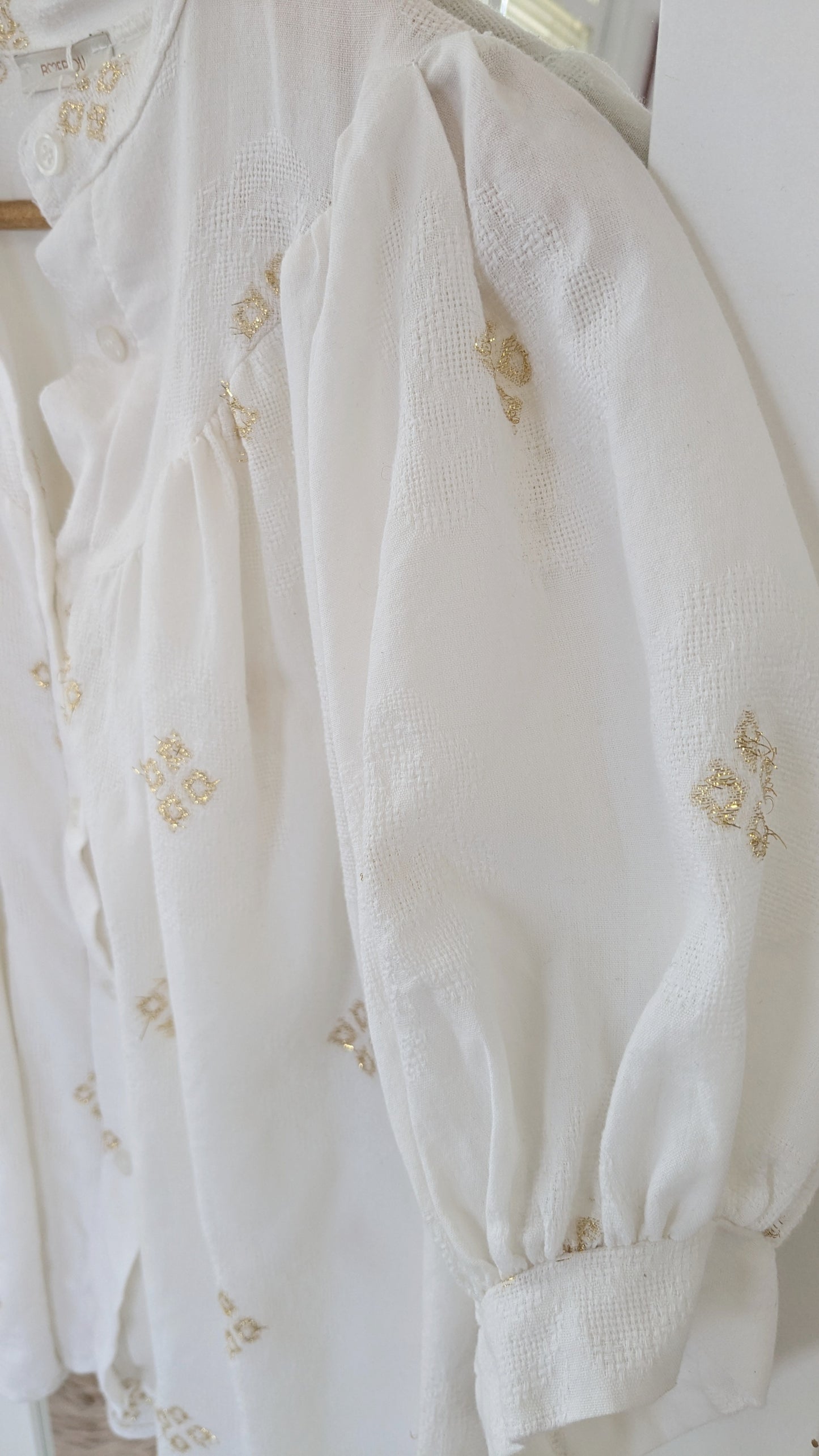 Blouse bohème dorée - Bebou - TU
