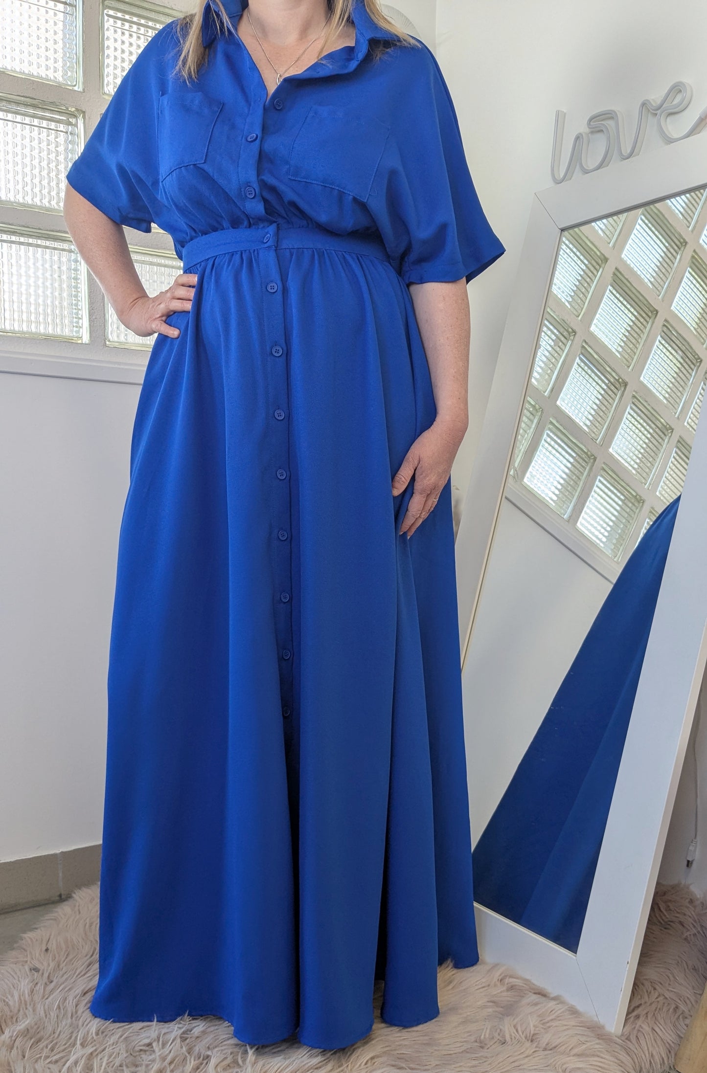 Robe longue bleu roi - Shein - 38/40