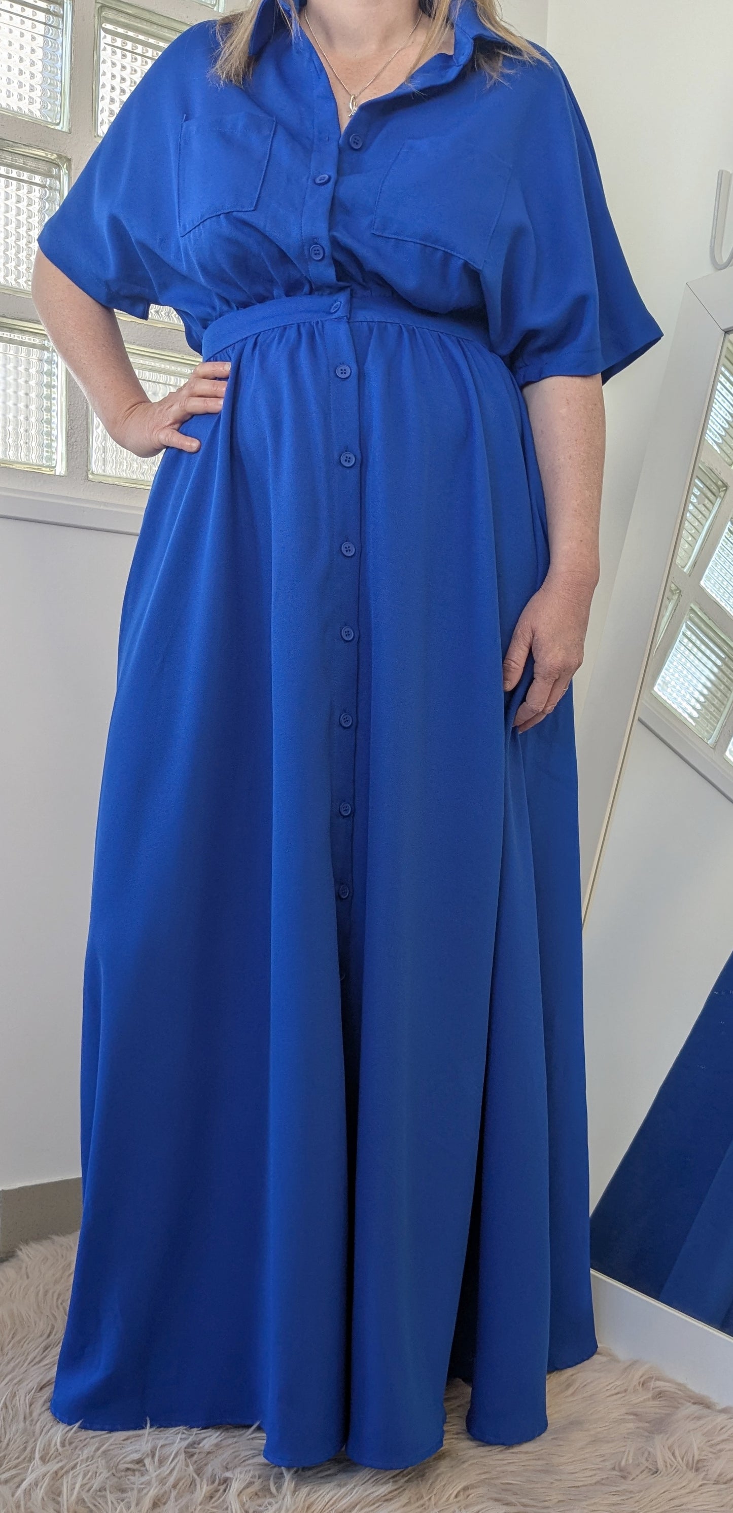 Robe longue bleu roi - Shein - 38/40