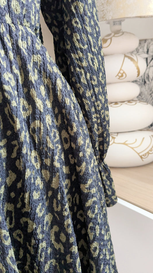 Robe smokée kaki - Zara - 36