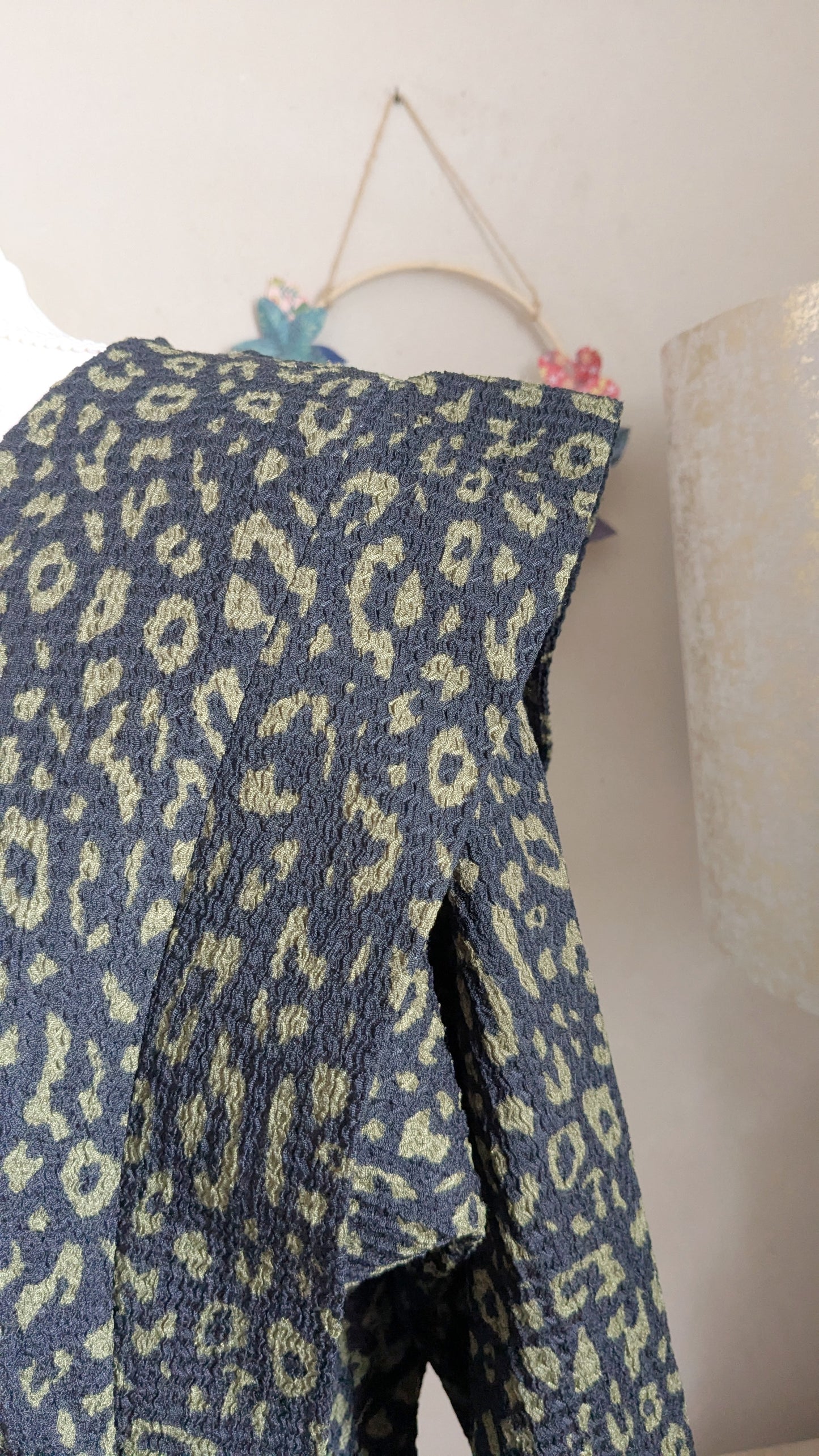 Robe smokée kaki - Zara - 36