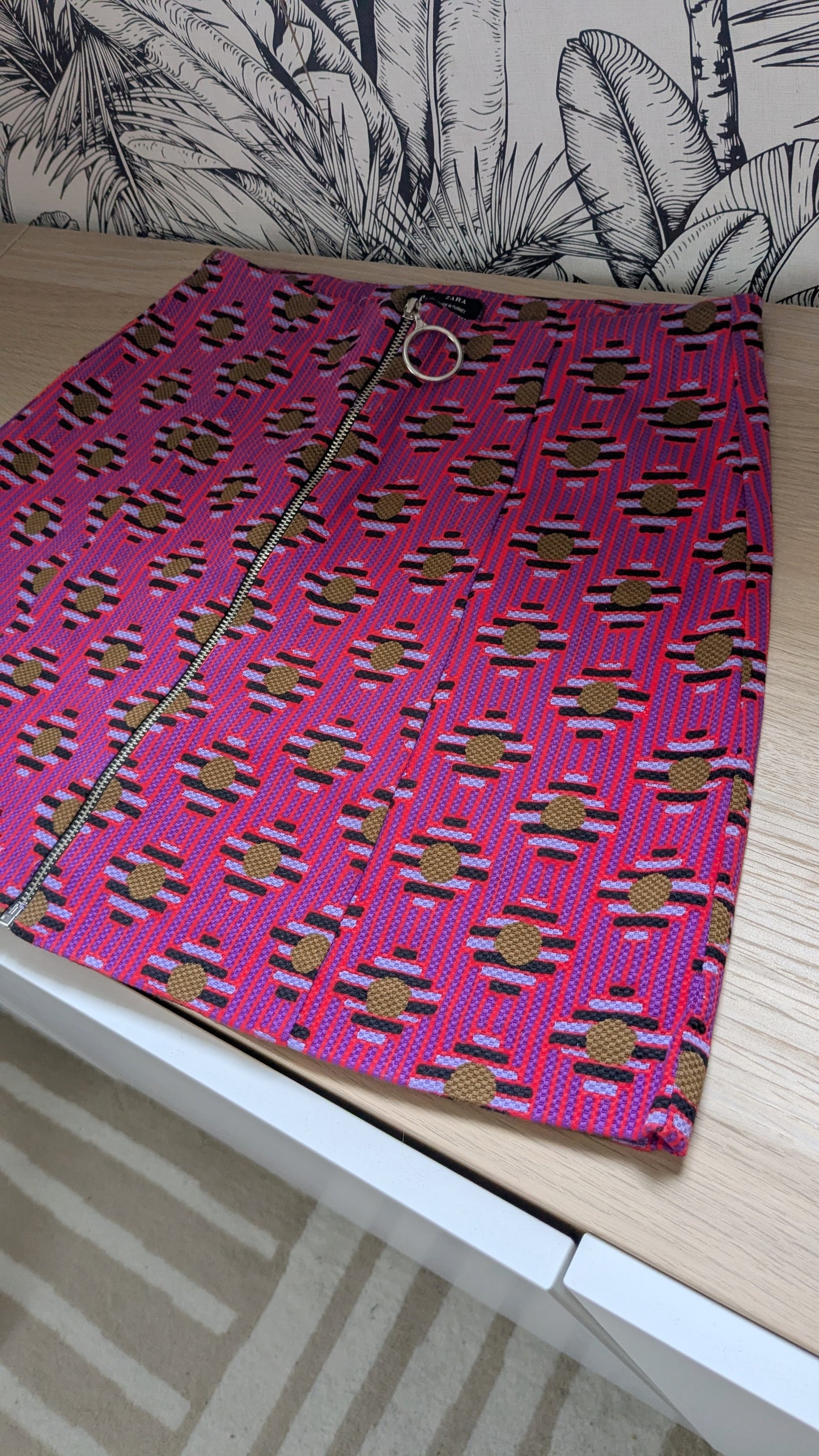 Jupe patineuse fushia - Zara - 34