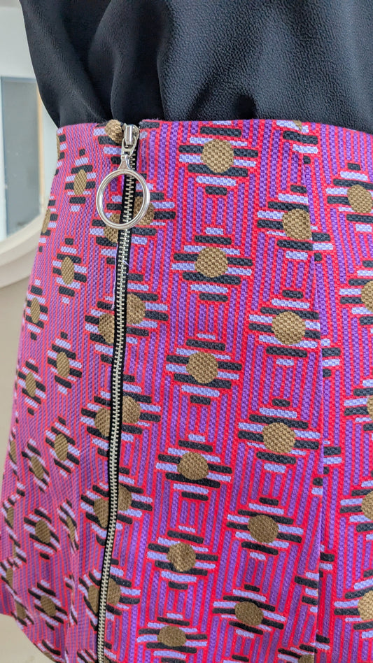 Jupe patineuse fushia - Zara - 34