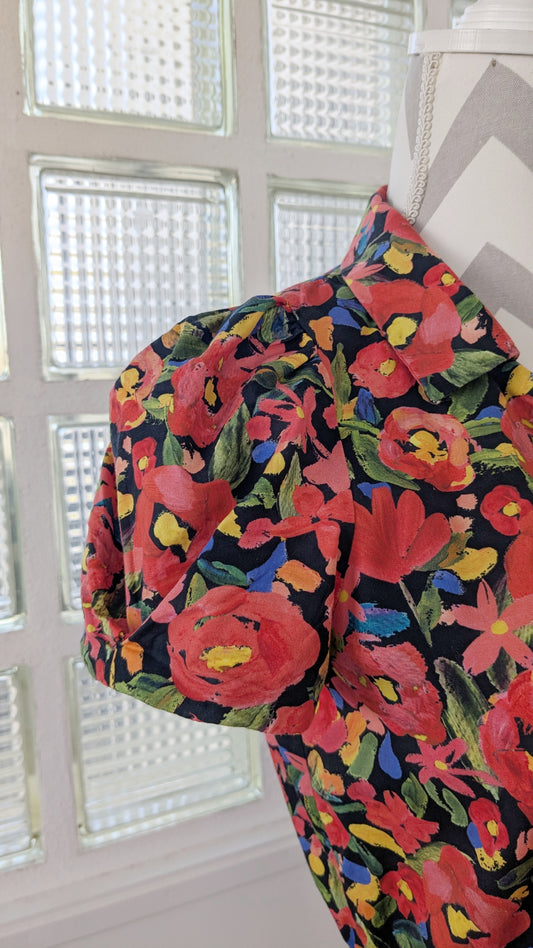 Robe fleurie coquelicot - Nafnaf - 36