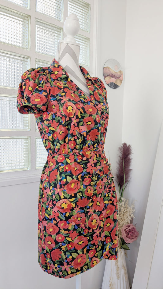 Robe fleurie coquelicot - Nafnaf - 36