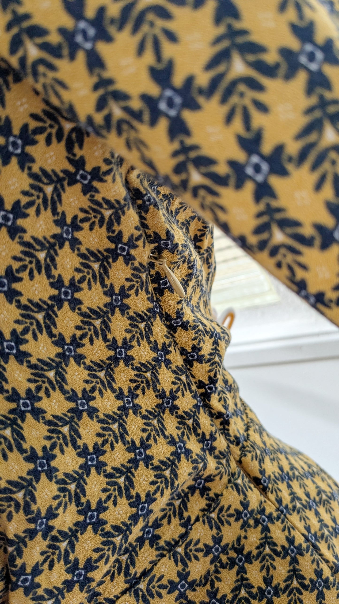 Robe moutarde froncée - Promod - 38
