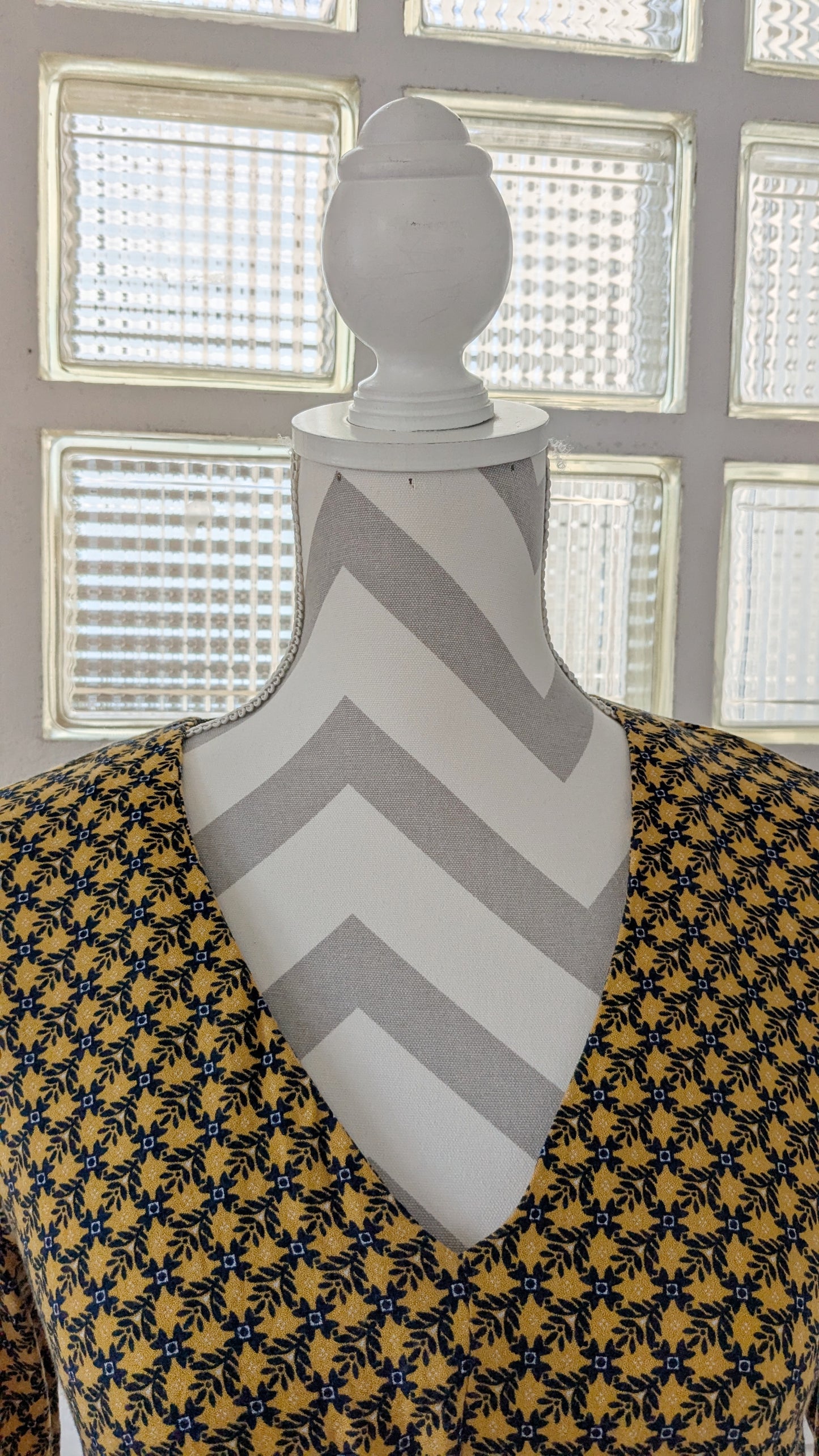 Robe moutarde froncée - Promod - 38