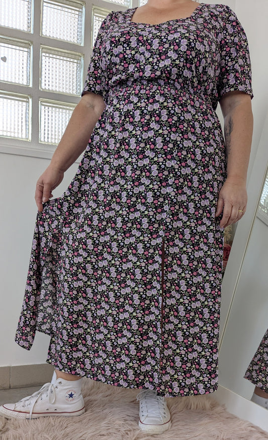 Robe longue fleurie lavande - Kiabi - 46/48