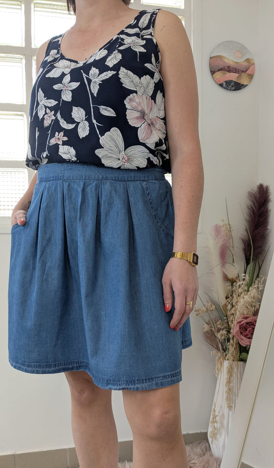 Jupe denim souple - R Essentiel - 42