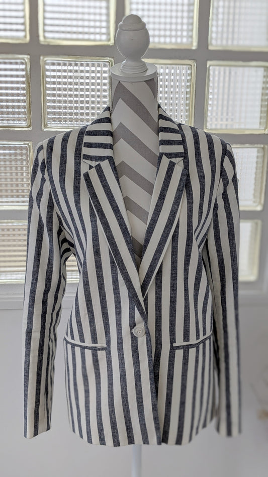 Blazer lin rayures - Pimkie - 42