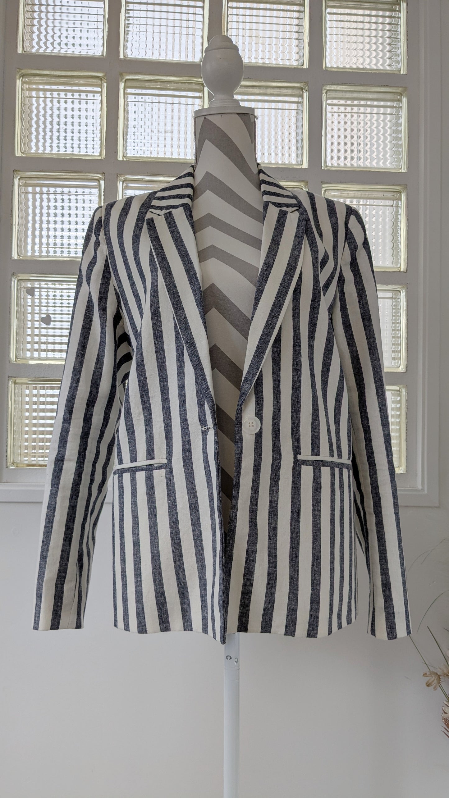 Blazer lin rayures - Pimkie - 42