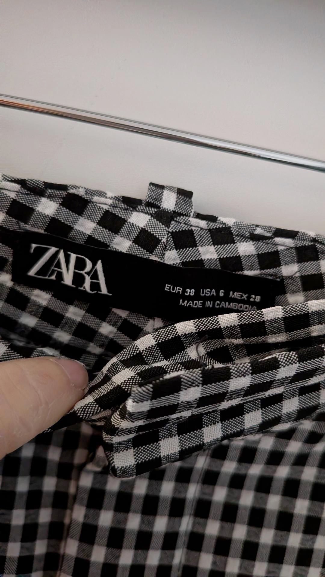Pantalon à carreaux - ZARA - 38