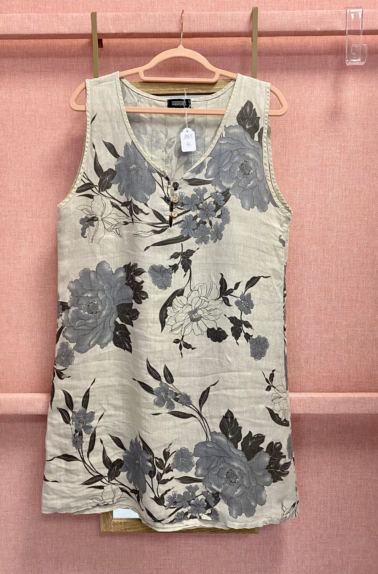 Robe lin fleurie - Armand Thiery - 44