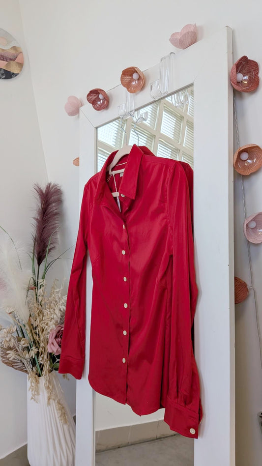 Chemise rouge - Banana Republic - 34