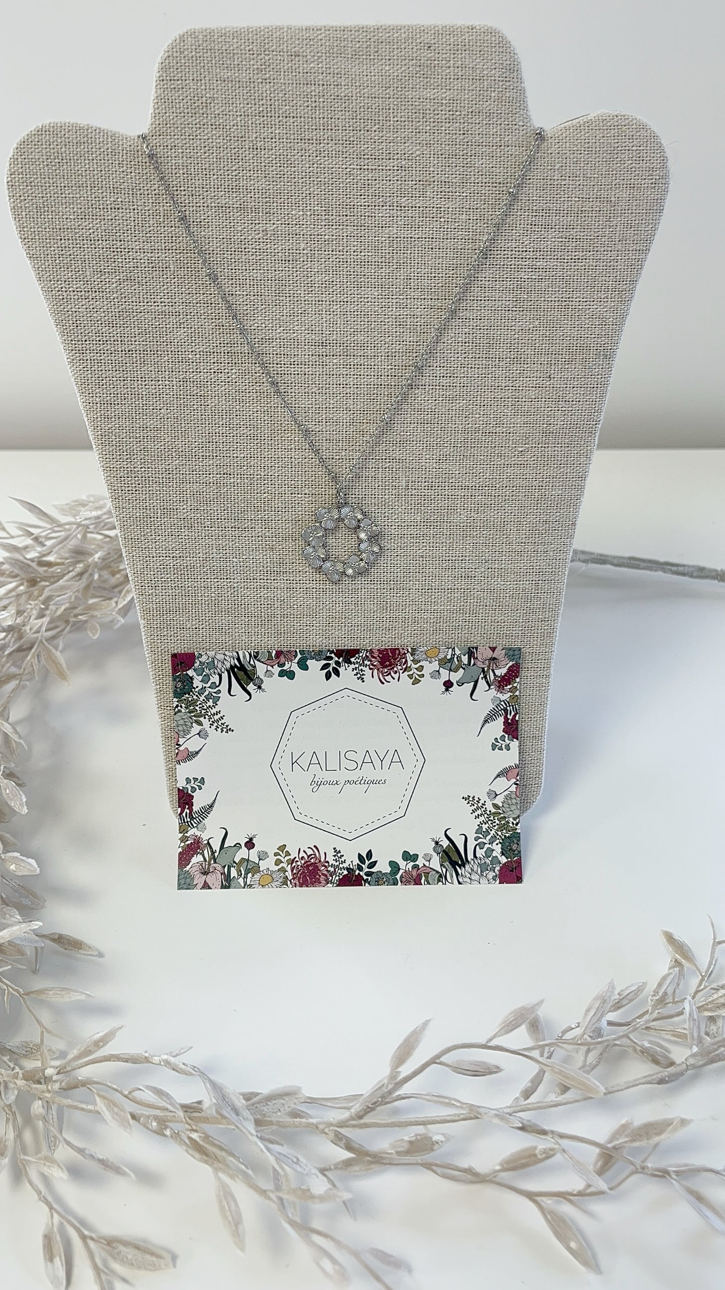 Bijoux Collier couronne fleurs - Kalisaya - TU