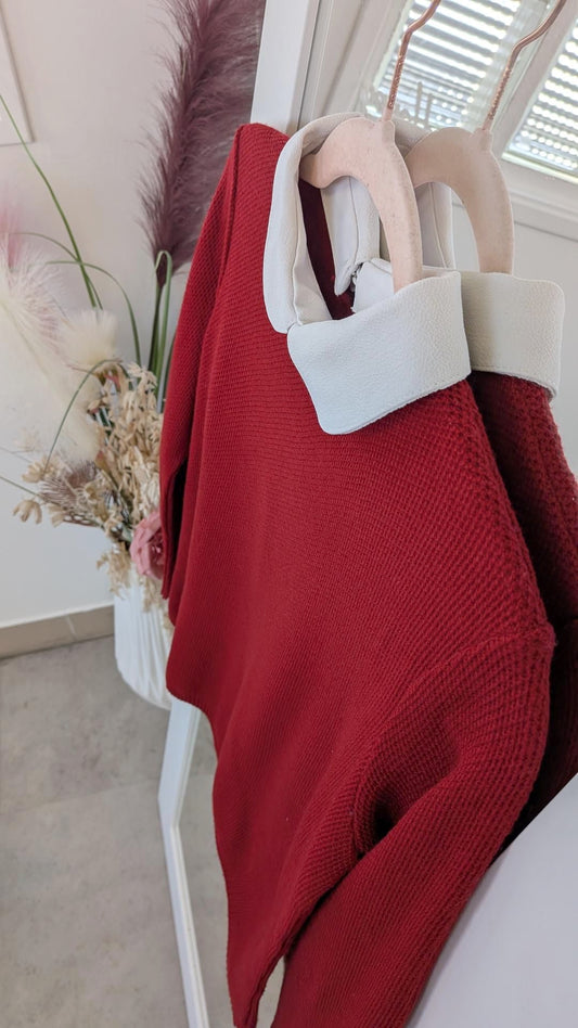 Pull claudine rouge - Cache Cache - 36