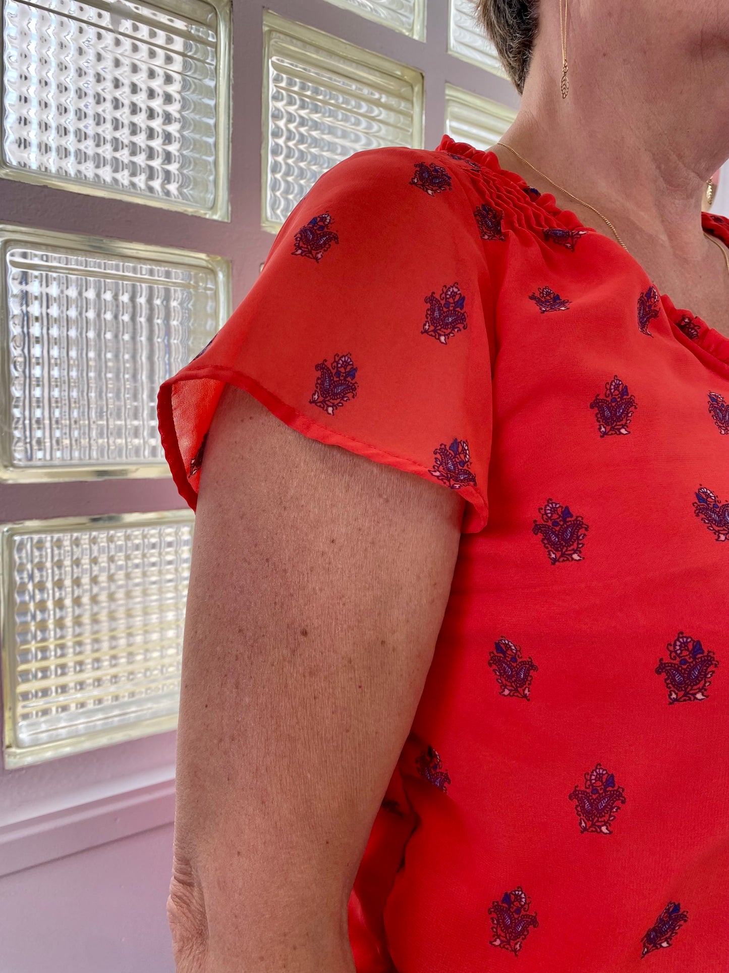 Robe corail ethnique - La Redoute - 42