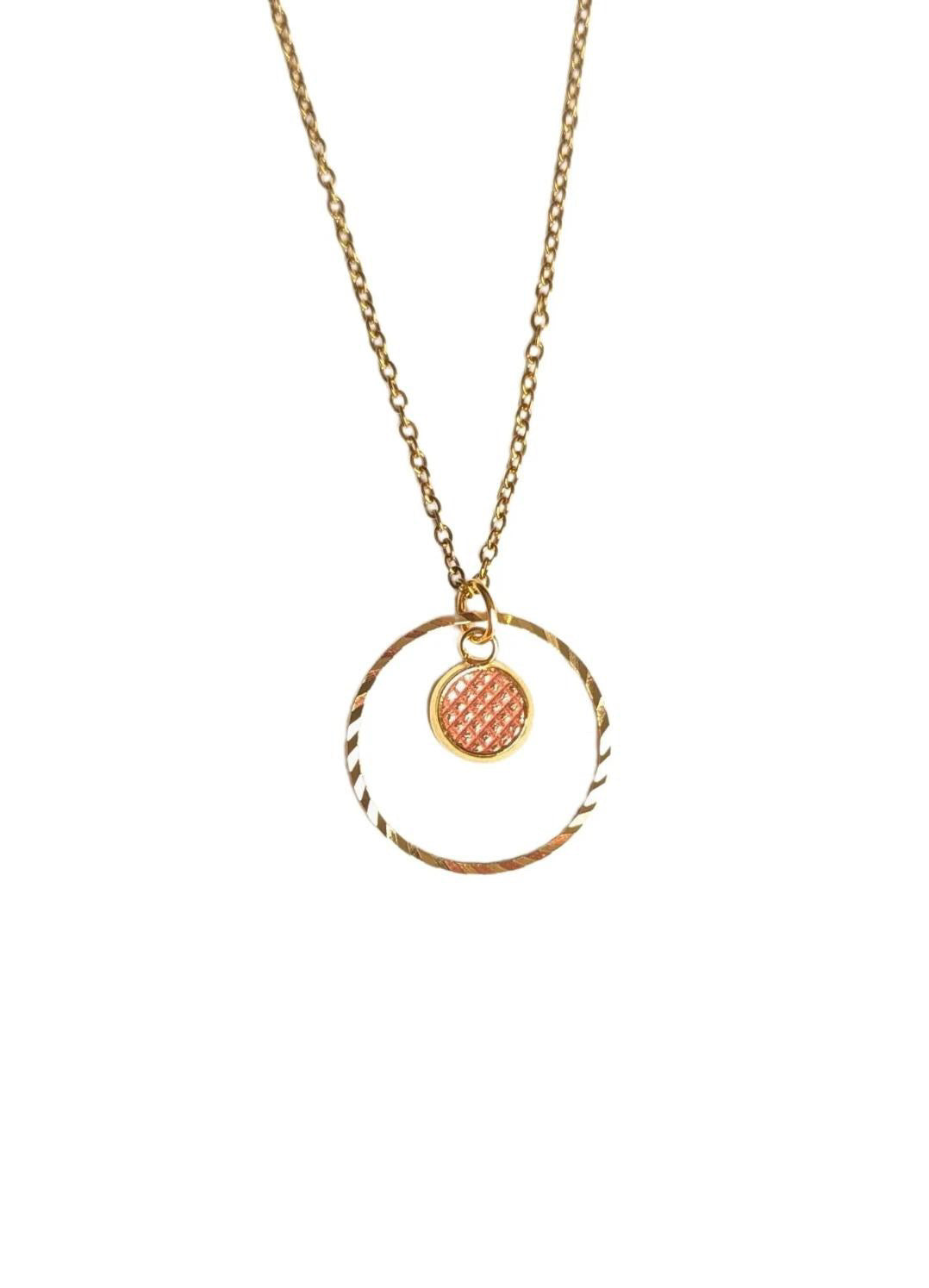 Bijoux Collier Création Jeanne&Jo Saumon