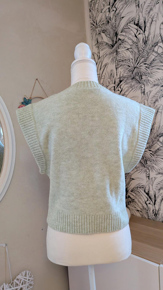 Pull vert clair sans manches - PIMKIE - TU